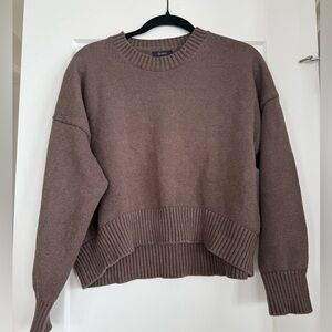 Brown cotton Quince sweater